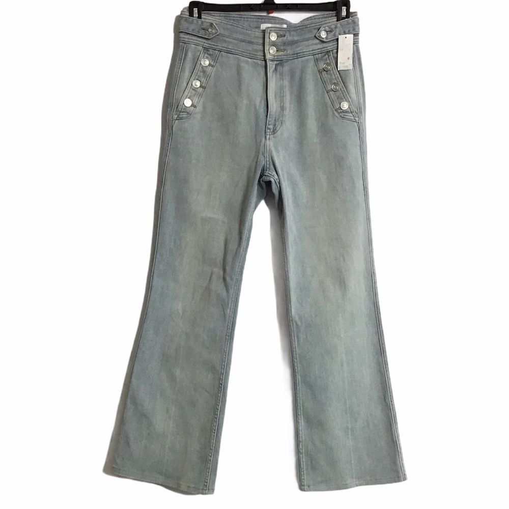Current/Elliott High Rise Bell Bottom Flare Leg Denim Jeans Size 30